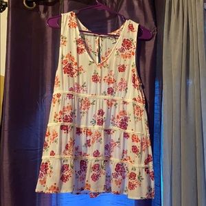 Floral 1 inch Tank Top